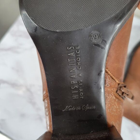 Hispanitas Ankle Boor 75677 Dakota Brown Leather Ankle Boots - Picture 12 of 13